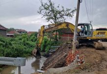 Leskovac uređuje korito reke Šaranice Fotografije preuzete sa https://gradleskovac.org/23239/