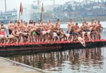 Bogojavljensko plivanje za Časni krst 19. januara u podne na Adi Ciganliji